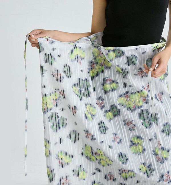 Edition「フラワープリント ラップスカート」|スカート|