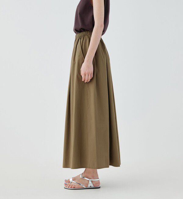 GALERIE VIE「コットンツイル ギャザーロングスカート」|スカート|