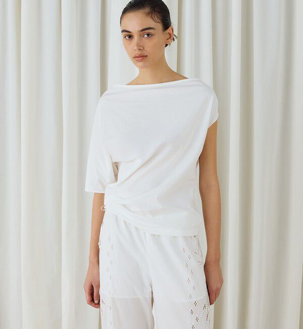 DES PRES「ソフトプレーンジャージー ツイストプルオーバー」|Tシャツ・カットソー|