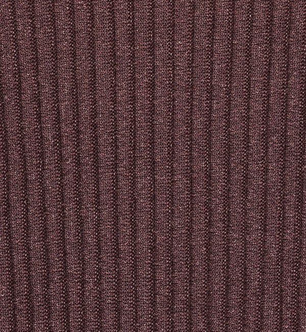 BACCA「レーヨンラメ リブハーフスリーブニット」|ニット・セーター|