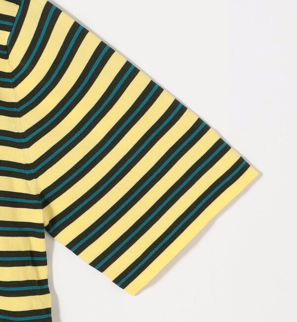 CABaN「CABaN コットン ハイゲージストライプ クルーネックプルオーバー」|ニット・セーター|