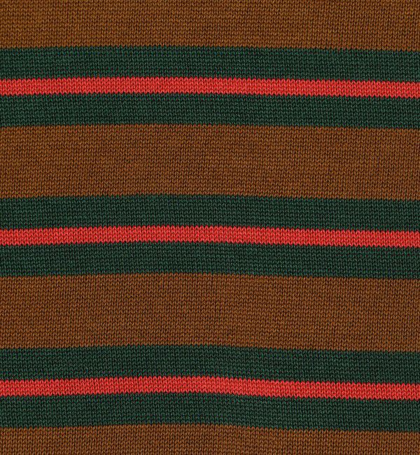 CABaN「CABaN コットン ハイゲージストライプ クルーネックプルオーバー」|ニット・セーター|