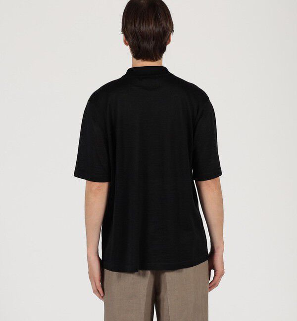 TOMORROWLAND MENS「ラミー ハーフスリーブ ニットシャツ」|ニット・セーター|