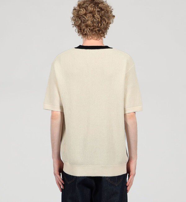 TOMORROWLAND BUYING WEAR「【別注】Raffa Molina パイピング クルーネック ハーフスリーブニット」|ニット・セーター|