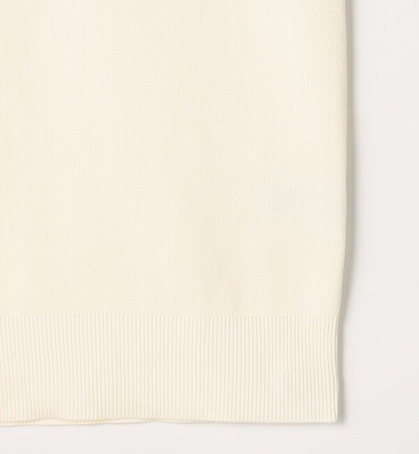 CABaN「ファインポリエステル ビッグカラーノースリーブプルオーバー」|ニット・セーター|