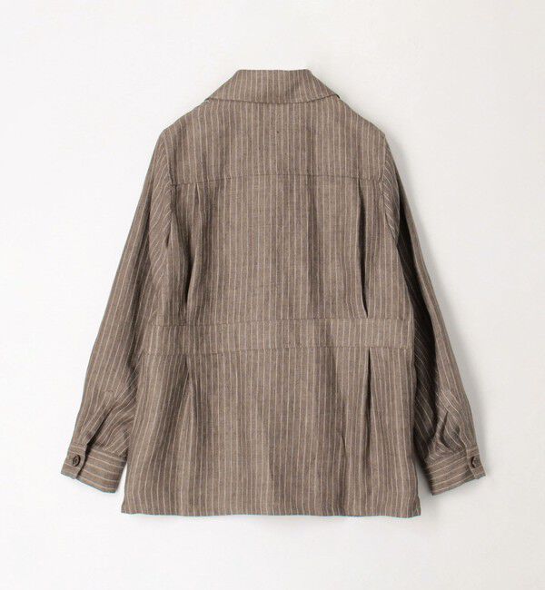 TOMORROWLAND MENS「リネン ダブルポケット シャツジャケット SOLBIATI」|ブルゾン・スタジャン|