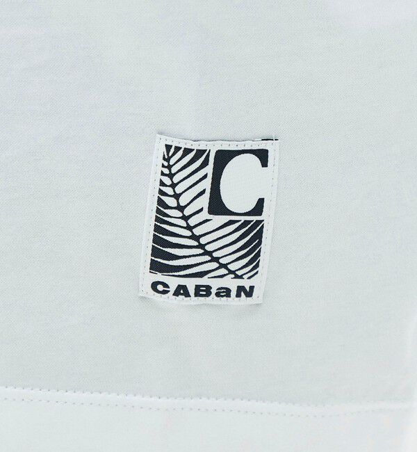CABaN「CABaN スビンコットン GREEN SHOWERプリントTシャツ」|Tシャツ・カットソー|
