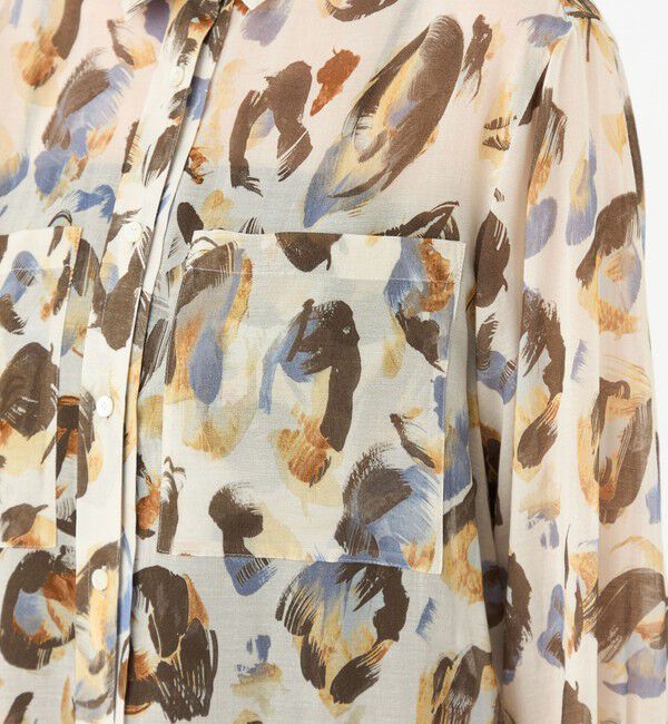 Ballsey「ドロップシェルプリント シャツブラウス」|シャツ・ブラウス|