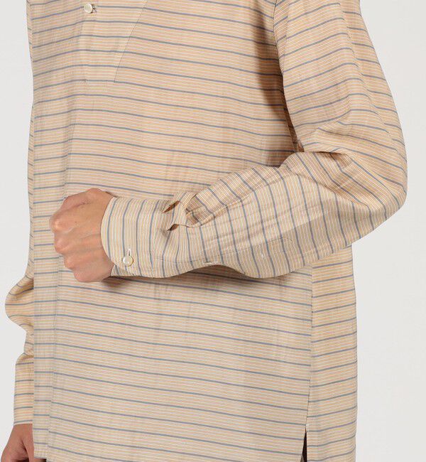 TOMORROWLAND MENS「セルロールポリエステル スキッパー プルオーバーシャツ」|シャツ・ブラウス|