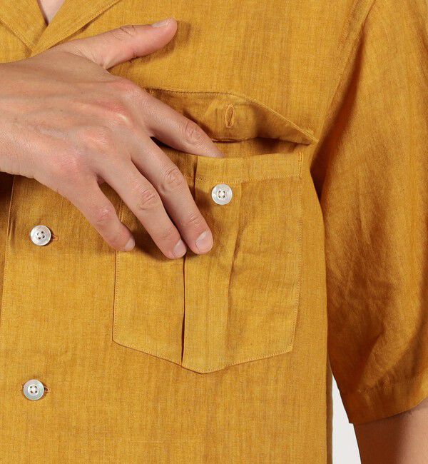 TOMORROWLAND MENS「リネン ダブルポケットハーフスリーブシャツ」|シャツ・ブラウス|