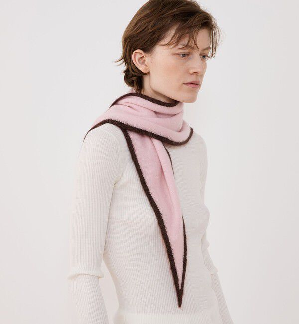 TOMORROWLAND GOODS「ASAUCE MELER カシミヤ トライアングルストール」|ストール|