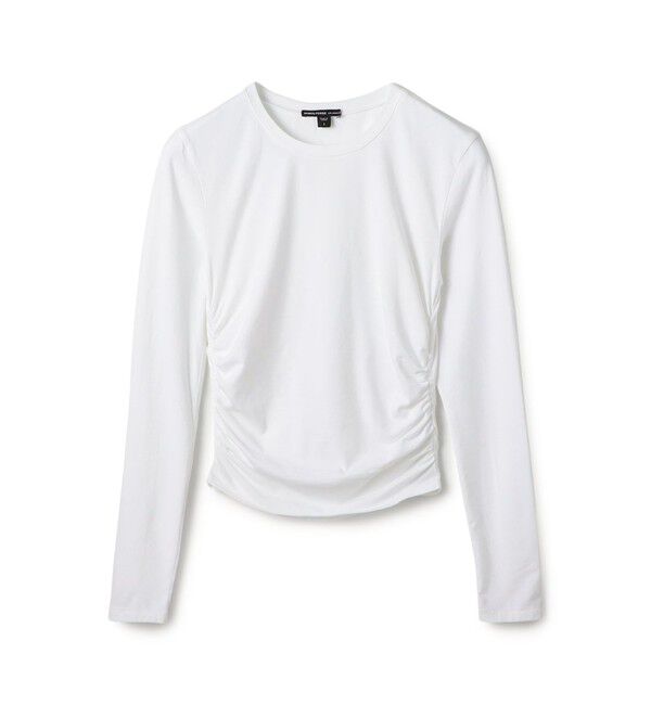 JAMES PERSE「コットンポリエステルジャージー サイドシャーリングTシャツ WMTP3232」|Tシャツ・カットソー|11 ホワイト