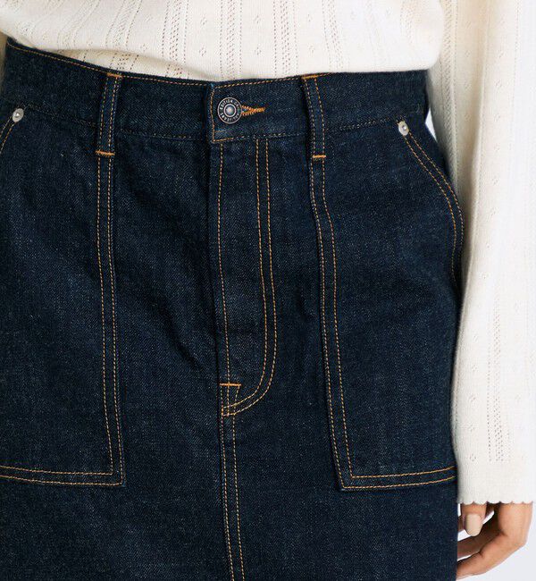 Edition「ワンウオッシュ エッセンシャルデニム スカート」|スカート|