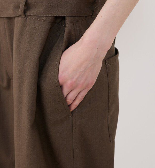 GALERIE VIE「クレープウールストレッチ ジャンプスーツ」|オールインワン|