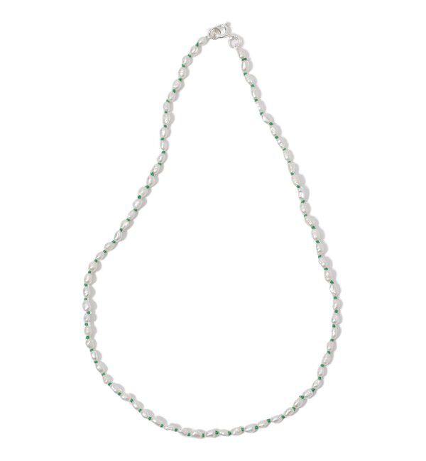 TOMORROWLAND GOODS「NINA JANVIER MINI SOGA パールネックレス」|ネックレス|54 グリーン系