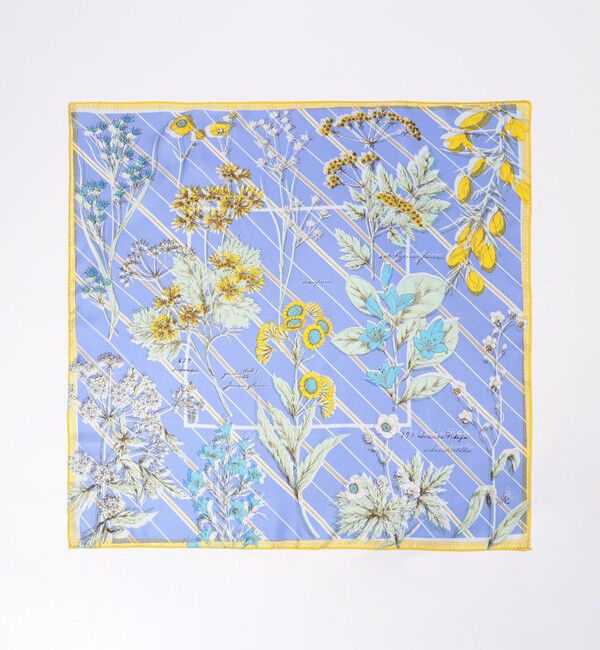 TOMORROWLAND GOODS「manipuri FLOWER STRIPE スカーフ」|バンダナ・スカーフ|