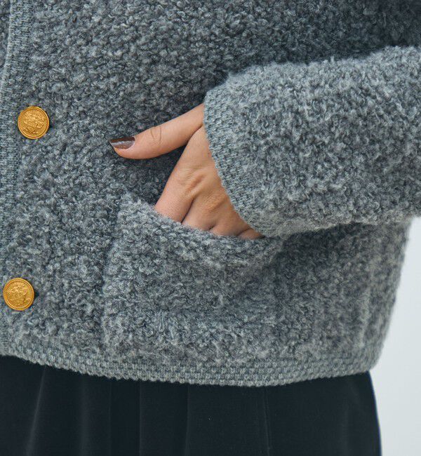 MACPHEE「ムートン ショートジャケット」|カーディガン|