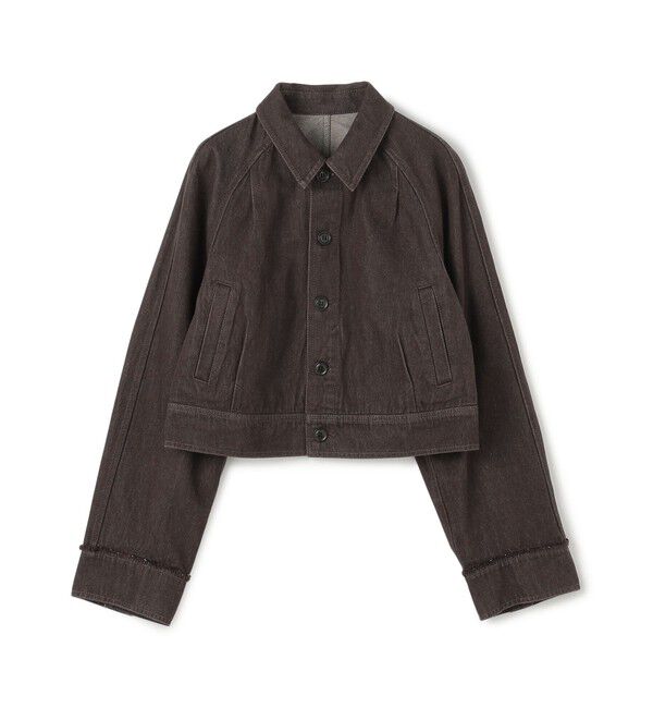 MACPHEE「ハードツイストデニム ショートジャケット」|デニムジャケット|49 ダークブラウン