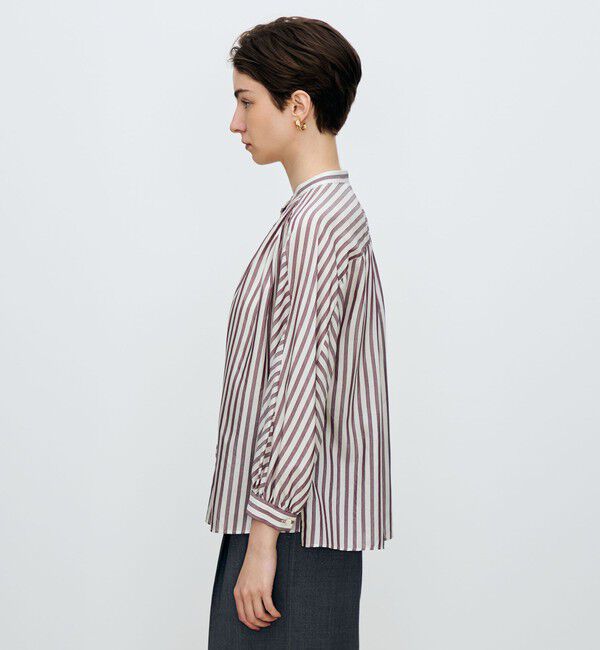 TOMORROWLAND collection「トラックストライプ ヨークスリーブブラウス」|シャツ・ブラウス|