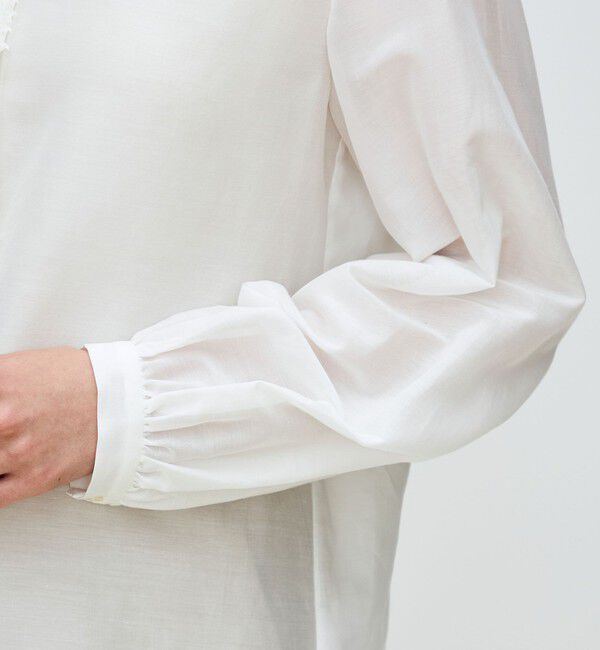 TOMORROWLAND collection「コットンシルクローン ロングスリーブブラウス」|シャツ・ブラウス|