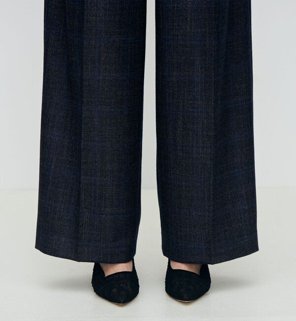 TOMORROWLAND collection「SILK AIR PANE タックワイドパンツ」|その他|