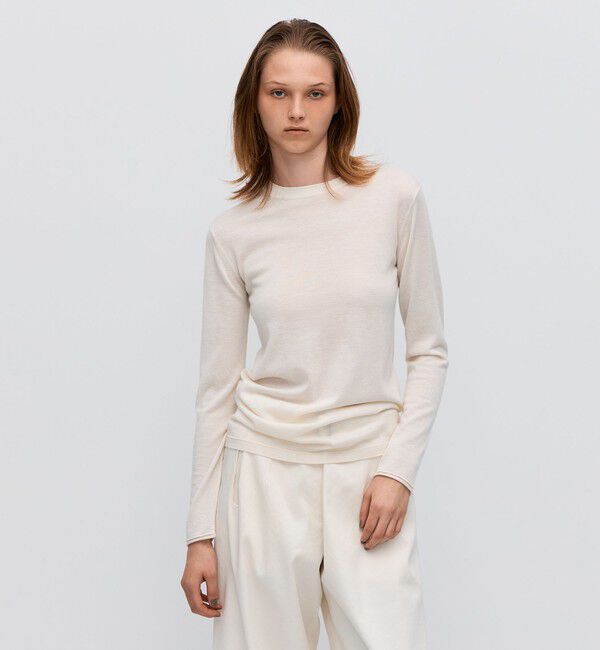 BACCA「カシミヤ ロングスリーブプルオーバー」|ニット・セーター|