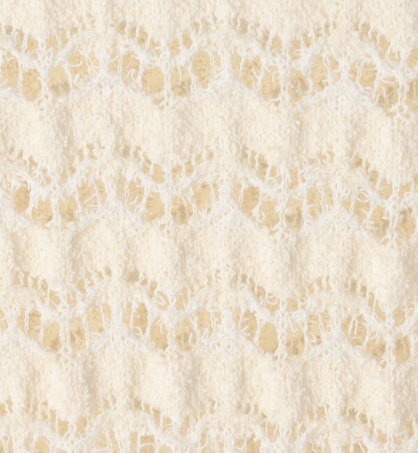 BACCA「パイルレース ハーフスリーブプルオーバー」|ニット・セーター|