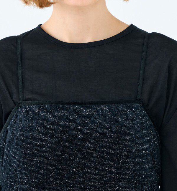 Ballsey「キルティングベロア コクーンキャミソールワンピース」|ワンピース|