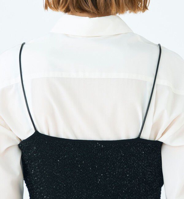 Ballsey「ストレッチスパンコール ショートキャミソール」|キャミソール|