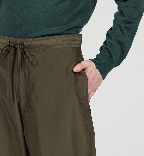 TOMORROWLAND MENS「コットンシルク バレルイージーパンツ」|その他|