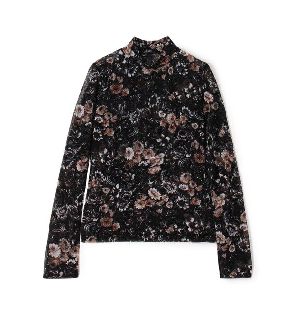 Edition「シアープリント ハイネックトップ」|Tシャツ・カットソー|18 ブラック系