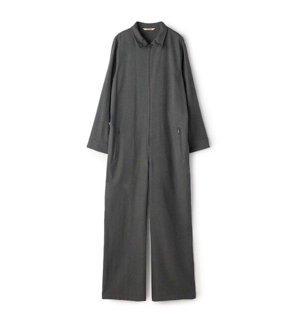 BACCA「ウールコットンフランネル オールインワン」|オールインワン|17 チャコールグレー