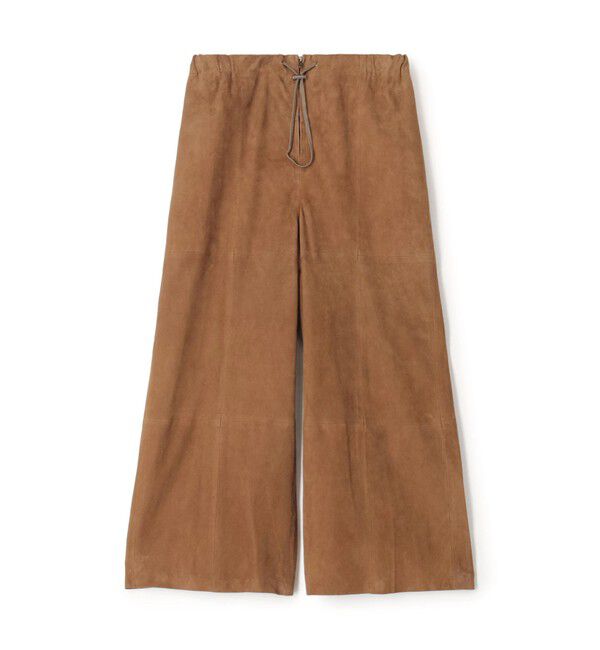 BACCA「ゴートスエード イージーワイドパンツ」|その他|45 キャメル