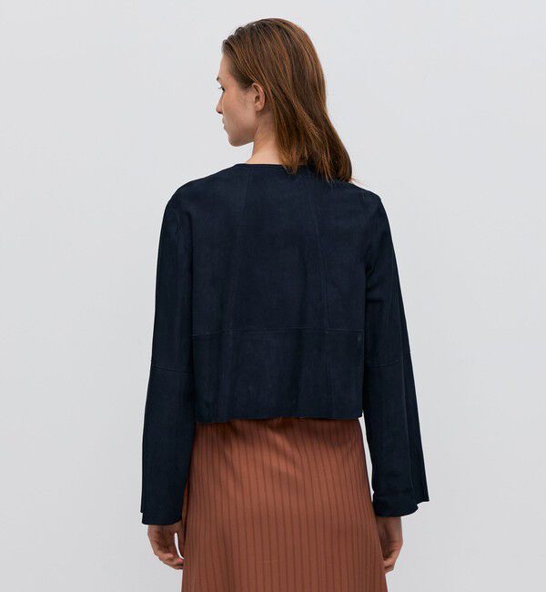 BACCA「ゴートスエード ショートジップブルゾン」|ブルゾン・スタジャン|