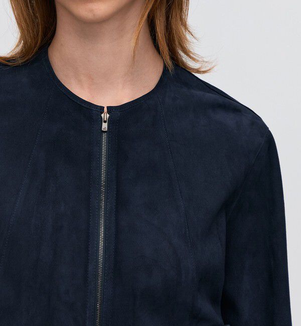 BACCA「ゴートスエード ショートジップブルゾン」|ブルゾン・スタジャン|