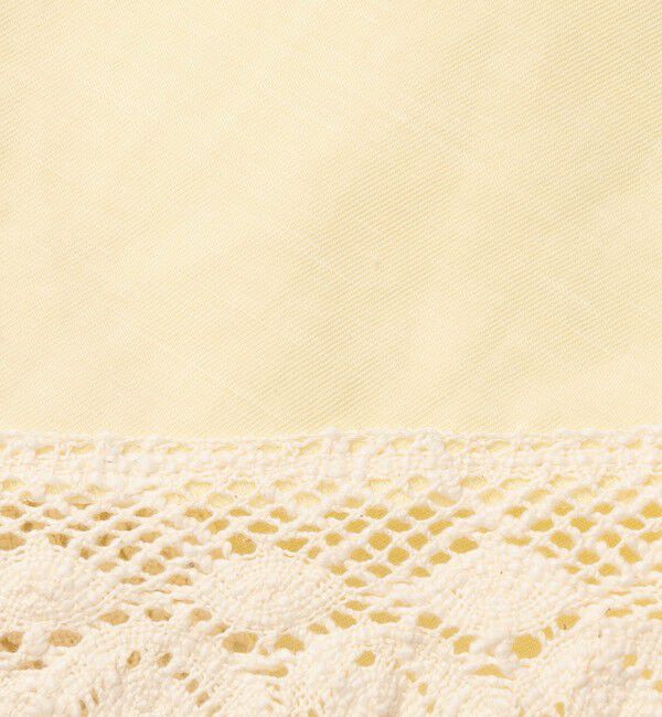 BACCA「ナイロンリネンビンテージギャバジン レースコンビラップスカート」|スカート|