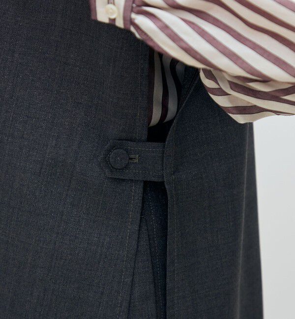 TOMORROWLAND collection「ラメグレー Vネックジレ」|ベスト・ジレ|