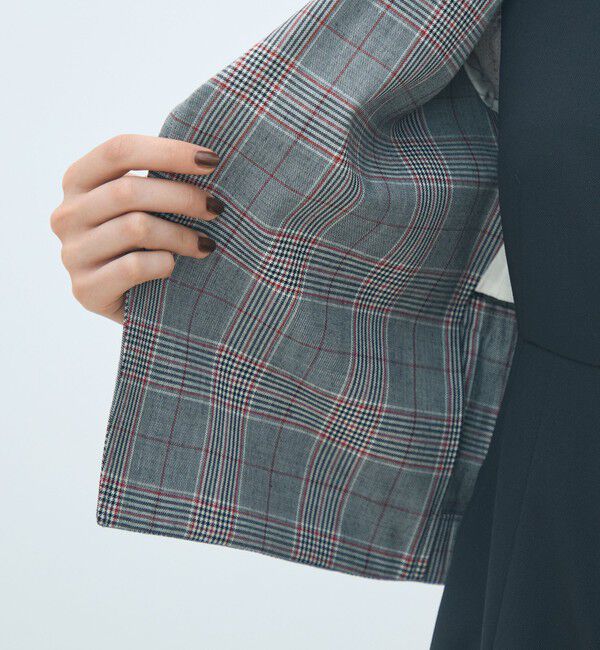 MACPHEE「ライトウールチェックシングルブレストジャケット」|テーラードジャケット|
