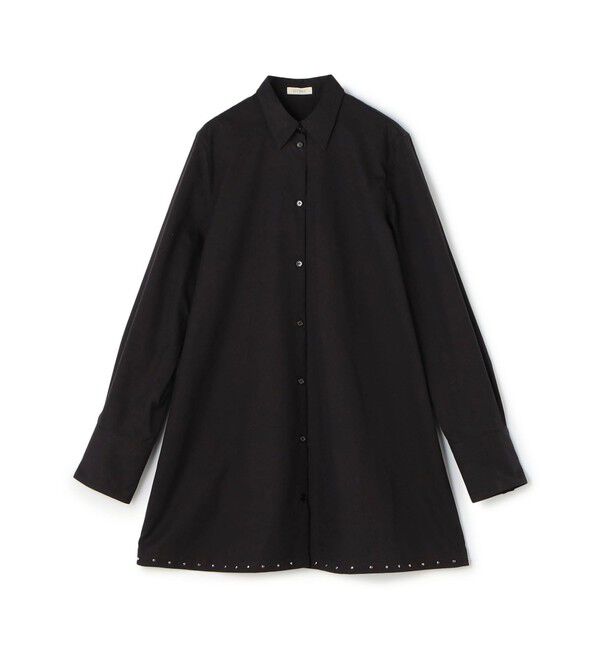 DES PRES「スビンコットンツイル チュニックシャツ」|シャツ・ブラウス|19 ブラック