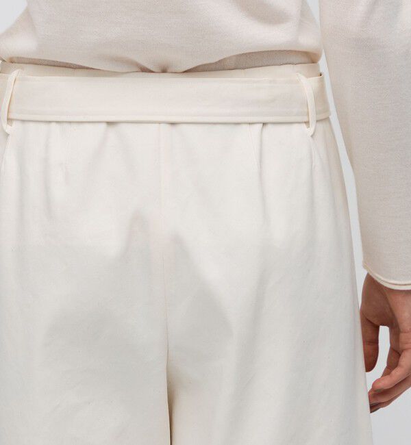 BACCA「コットンポリエステルビンテージギャバジン ベルトワイドパンツ」|その他|