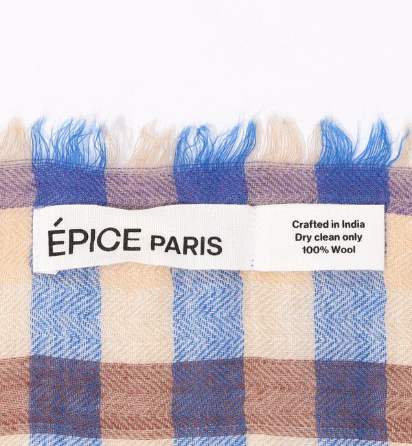 TOMORROWLAND GOODS「EPICE ウール チェックストール」|ストール|