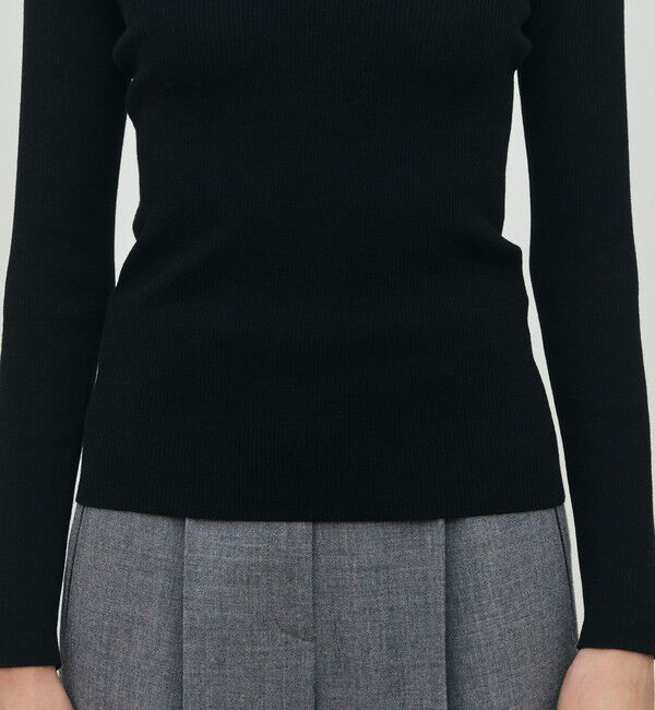 DES PRES「ウーステッドウールファインリブ クルーネックプルオーバー」|ニット・セーター|