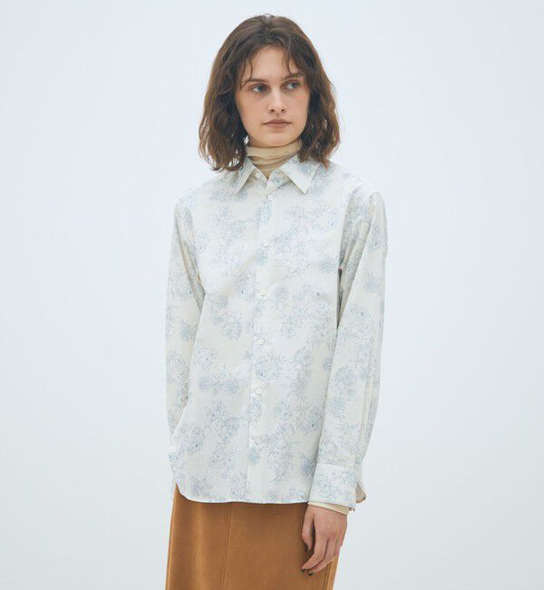 MACPHEE「ブルームプリント レギュラーカラーシャツ」|シャツ・ブラウス|