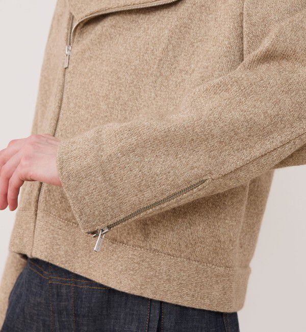 GALERIE VIE「カシミヤペーパー ライダースジャケット」|ライダースジャケット|