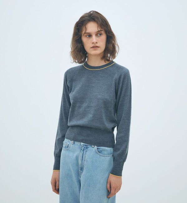 MACPHEE「プレーンウール クルーネックプルオーバー」|ニット・セーター|