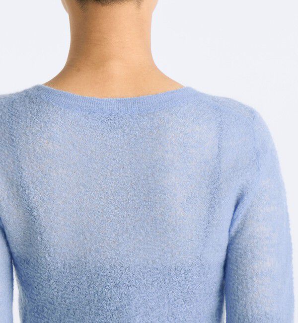 Edition「モヘアシアー クルーネックカーディガン」|カーディガン|