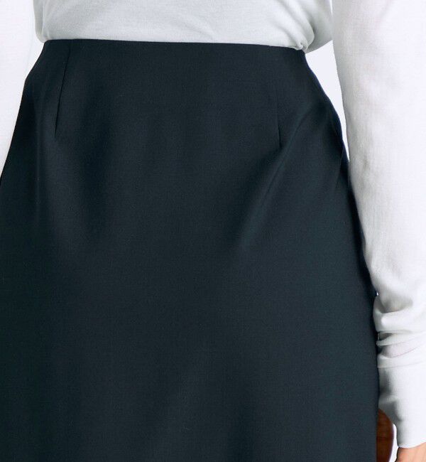 Edition「Super140's ウールトロピカル ラップスカート」|スカート|