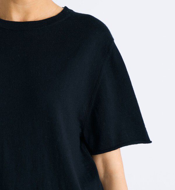 Edition「コットンカシミヤ ハーフスリーブニット」|ニット・セーター|