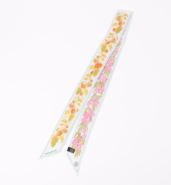 TOMORROWLAND GOODS「Atelier TOMORROWLAND AUTUMN FLOWER BANDEAU シルクスカーフ」|バンダナ・スカーフ|