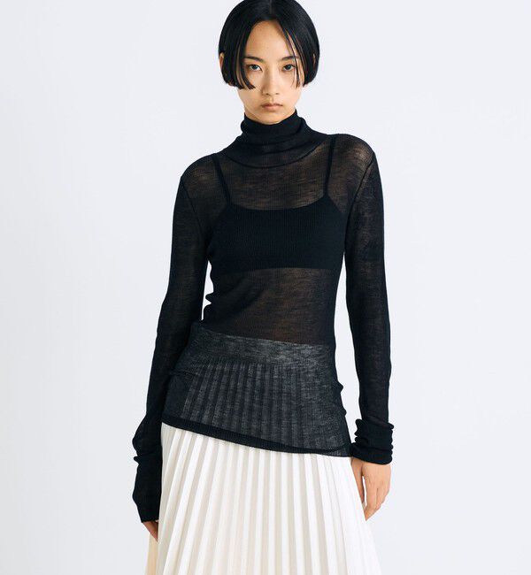 Edition「カシミヤ シアー タートルネック ニット」|ニット・セーター|